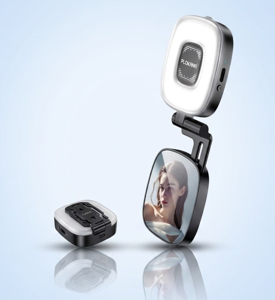  *Magnetic LED Selfie Light, Pull-Out Design for Smartphones with 3 Color Levels from Plokama* 