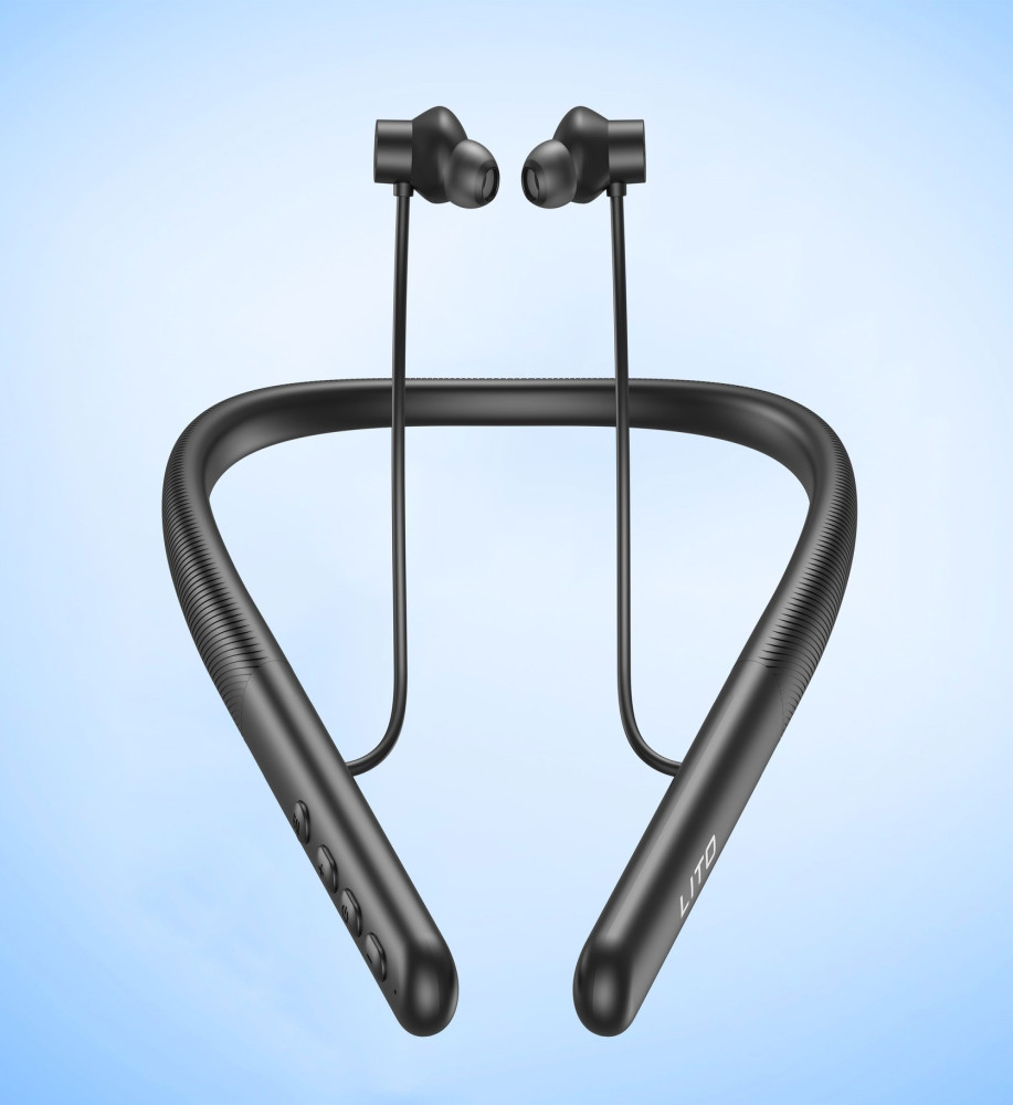  LITO LN01 Wireless Neckband Earphones with Bluetooth 5.4, Up to 50 Hours Battery Life & Rich Bass 