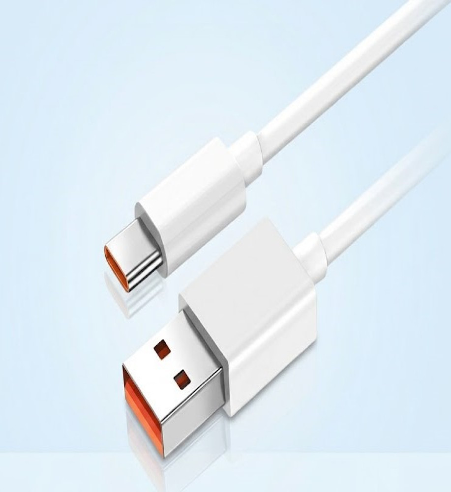  USB-A to USB-C 6A Fast Charging & Data Cable Compatible with Xiaomi and Redmi 