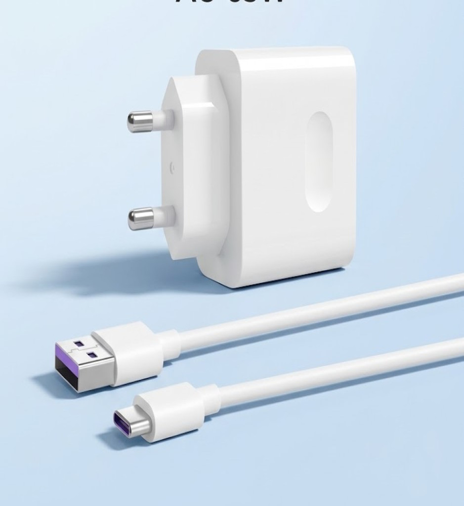  22.5W USB SuperCharge Wall Charger with Type-C Cable Compatible with Huawei 