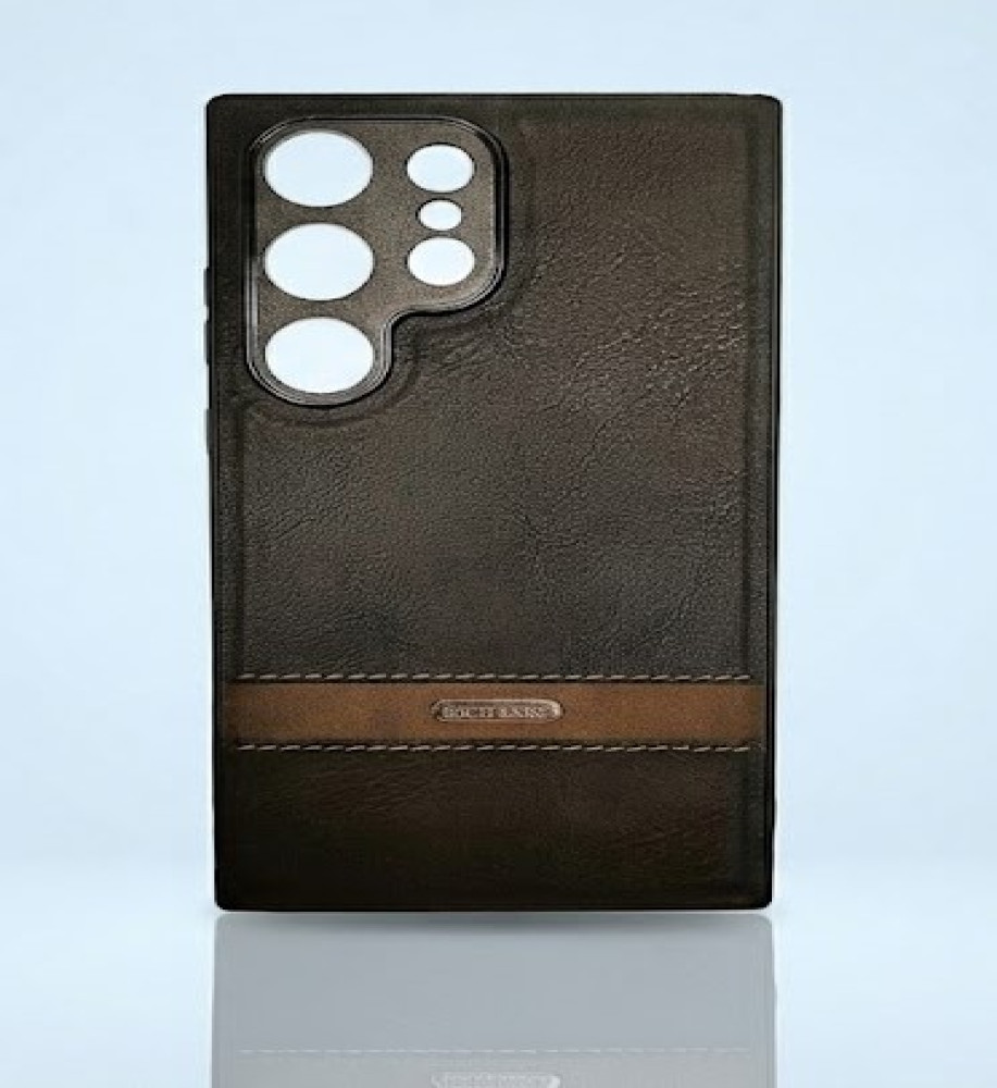  Rich Boss Leather Protective Case for Samsung S21 Ultra 