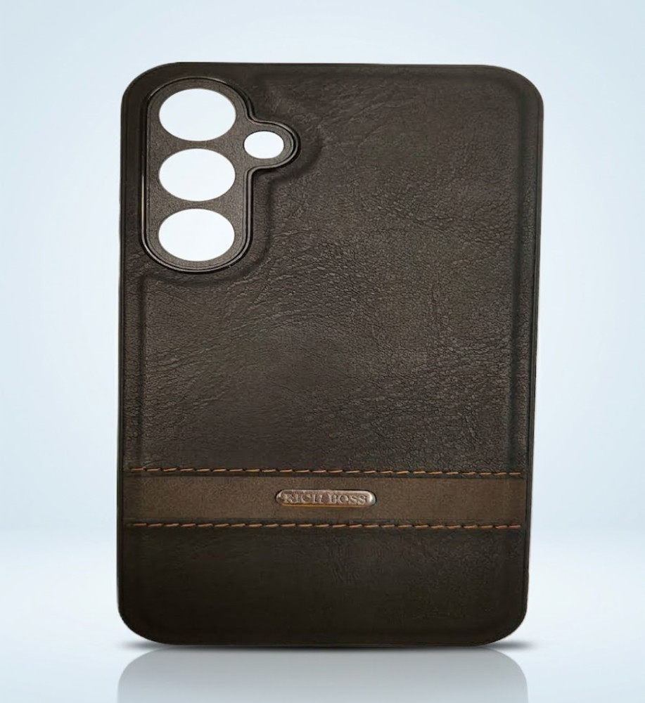  Rich Boss Leather Protective Case for Samsung S23 FE 