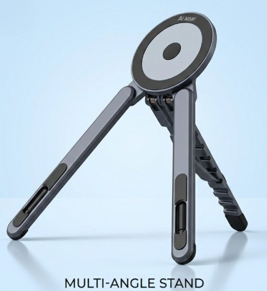 *3-in-1 Foldable Magnetic Desktop Stand for Mobile, Tablet, and Laptop (Model: P3 Travel Portable Stand)* 