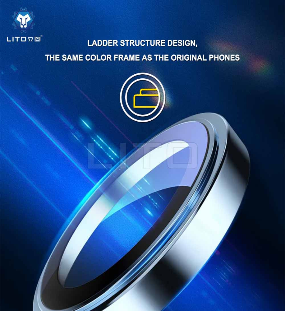  LITO S+ Individual Ring Camera Lens Protector for iPhone 16 
