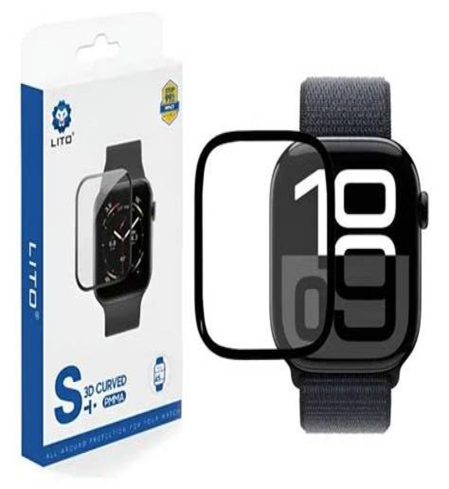  LITO S+ 3D Curved PMMA Screen Protector for Apple Watch Series 11 size 49mm - Clear 