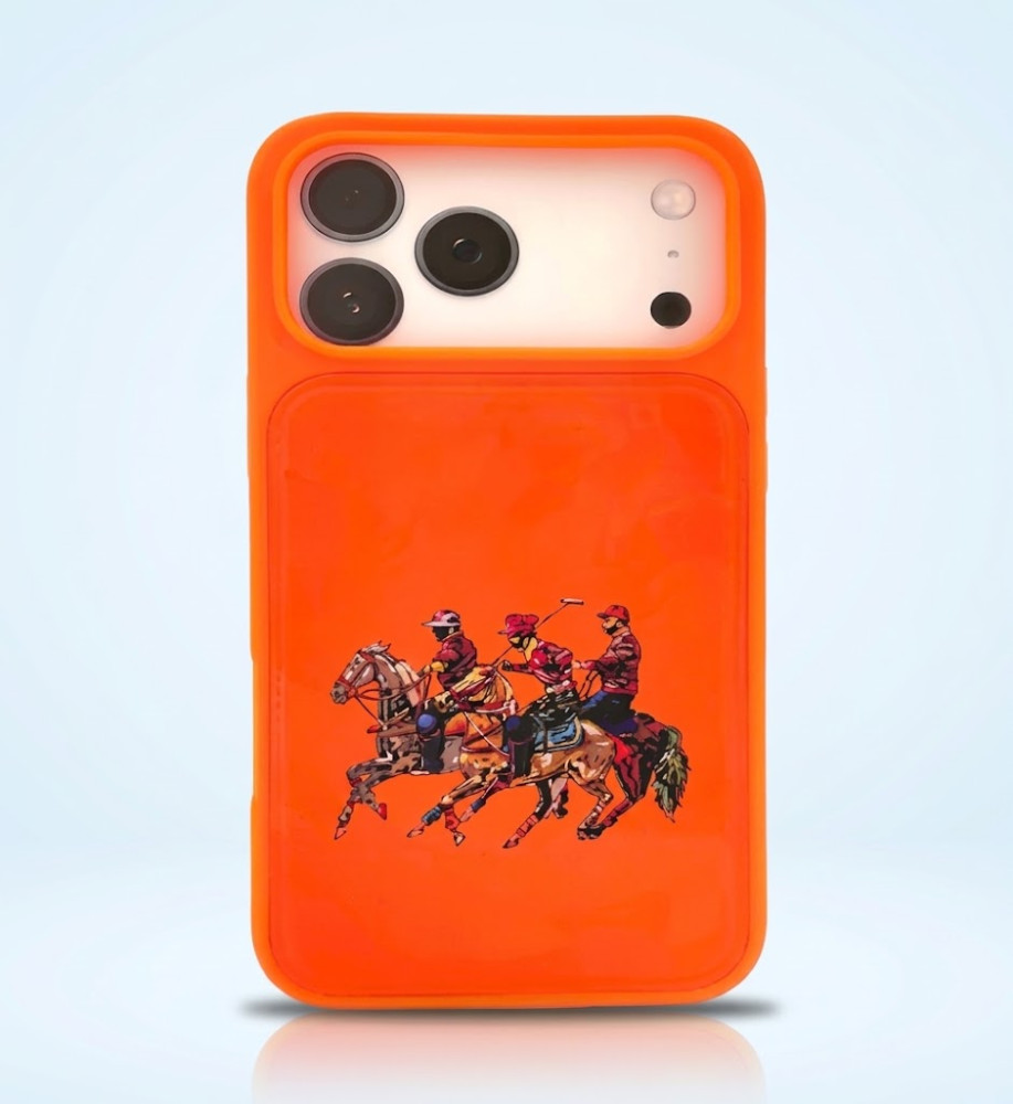 Polo iPhone 17 Pro Max Protective Case - A distinctive touch and luxurious look + Shock and scratch protection - Solid colors with an equestrian design 