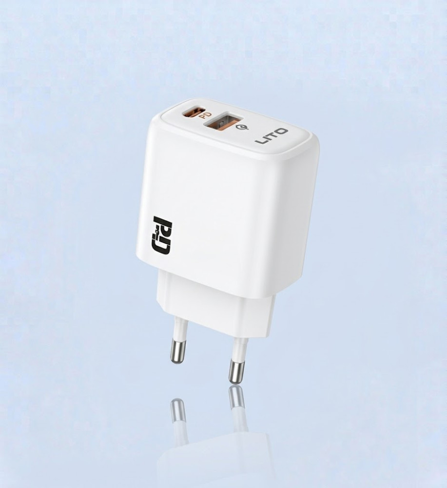  LITO LC28 20W Dual-Port USB-C PD + USB-A Wall Charger 
