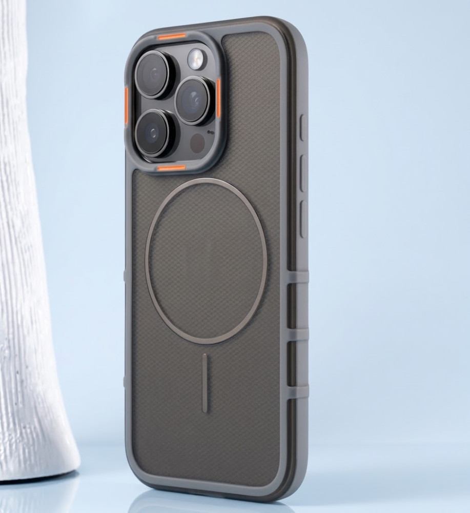  A strong and elegant protective case with magnetic charging, shock-resistant, anti-fingerprint, with elegant transparency and a prominent frame in a chic color to protect the camera and screen, compatible with iPhone 15 Pro. 