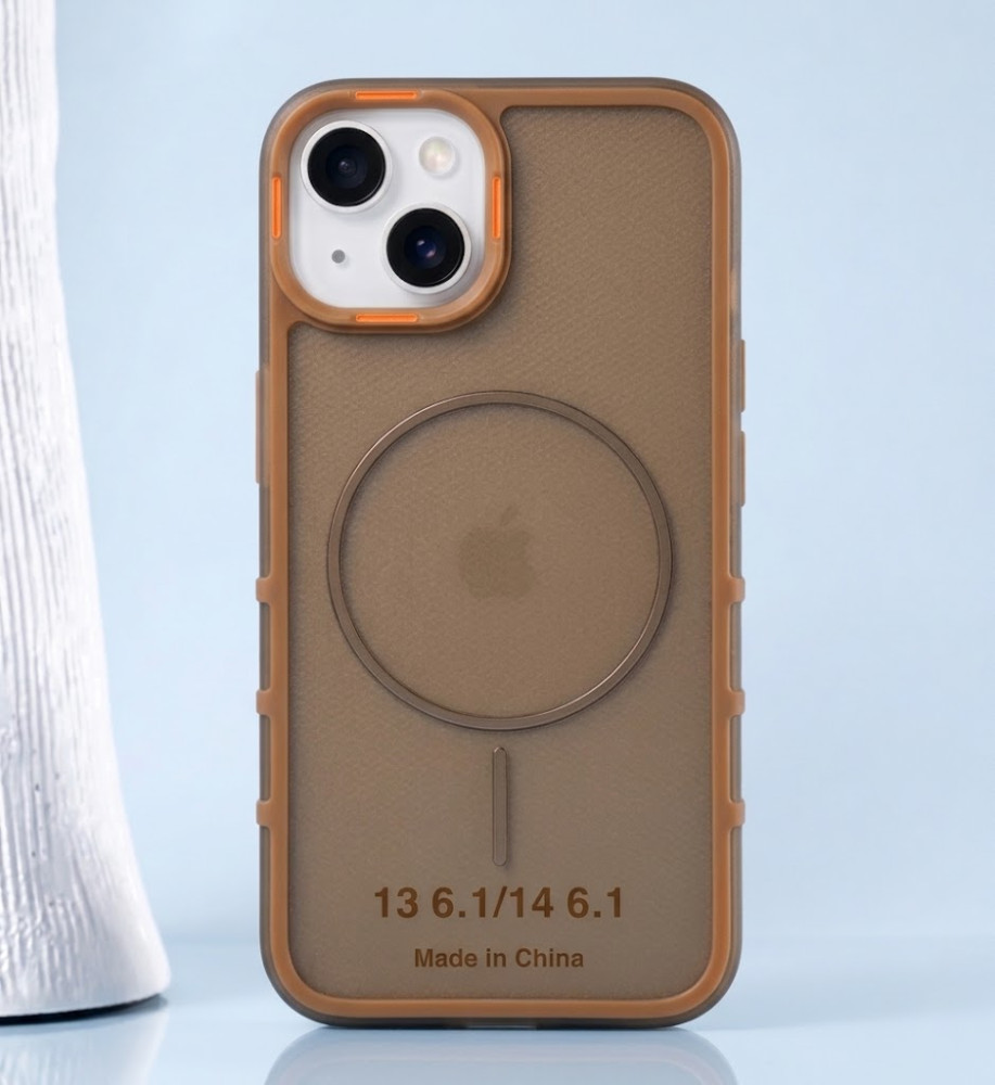  A strong and elegant protective case with magnetic charging, shock-resistant, anti-fingerprint, with elegant transparency and a prominent frame in a chic color to protect the camera and screen, compatible with iPhone 14. 