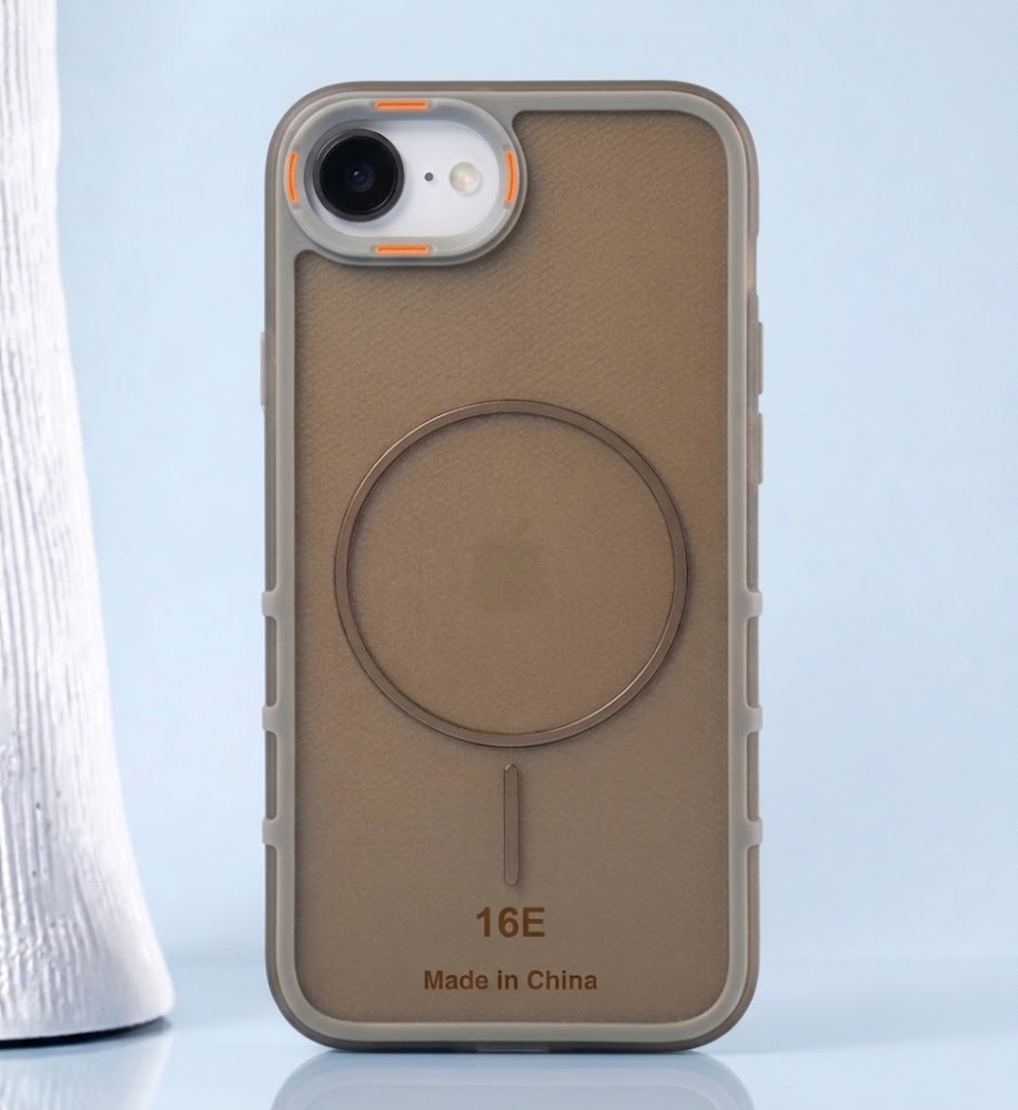  A strong and elegant protective case with magnetic charging, shock-resistant, anti-fingerprint, with elegant transparency and a prominent frame in a chic color to protect the camera and screen, compatible with iPhone 16E. 