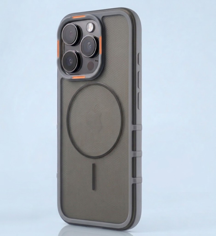  A strong and elegant protective case with magnetic charging, shock-resistant, anti-fingerprint, with elegant transparency and a prominent frame in a chic color to protect the camera and screen, compatible with iPhone 14 Pro Max. 