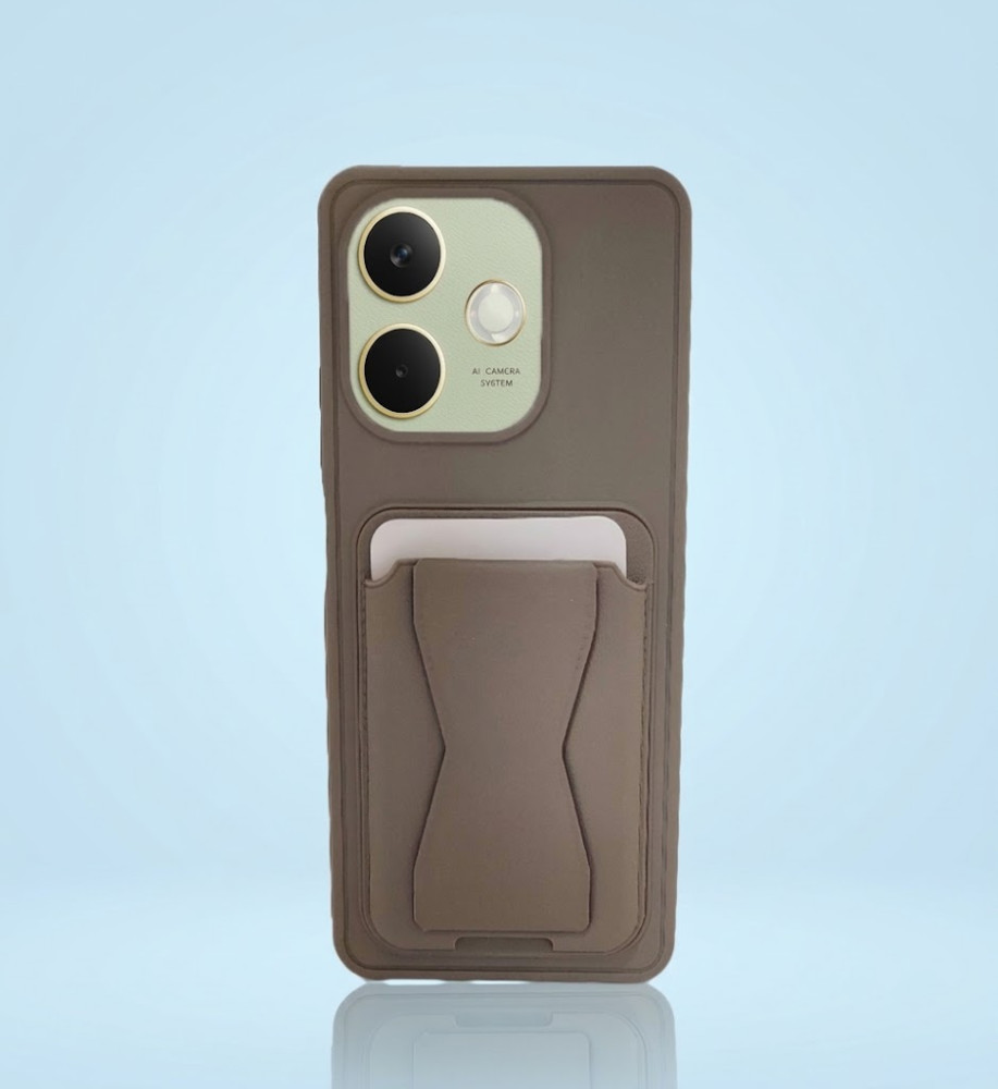  Practical and stylish case: leather-like polyethylene material, raised protective edges, built-in card wallet and hidden kickstand compatible with OPPO A3X 