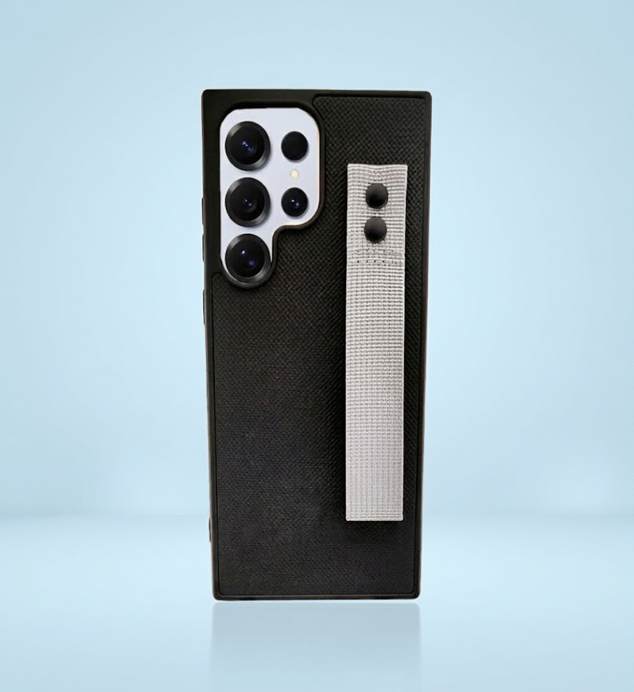  Polo Fabric Case, Luxury Design, Practical, Strong, High-Quality Polyester Texture, Scratch and Dirt-Resistant, Compatible with Samsung Galaxy S22 Ultra 