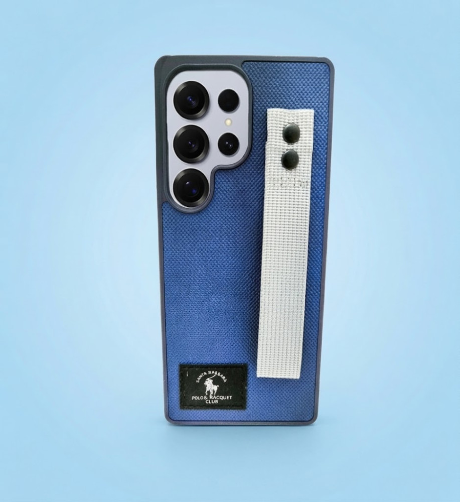  Polo Fabric Case, Luxury Design, Practical, Strong, High-Quality Polyester Texture, Scratch and Dirt-Resistant, Compatible with Samsung Galaxy S25 Ultra 