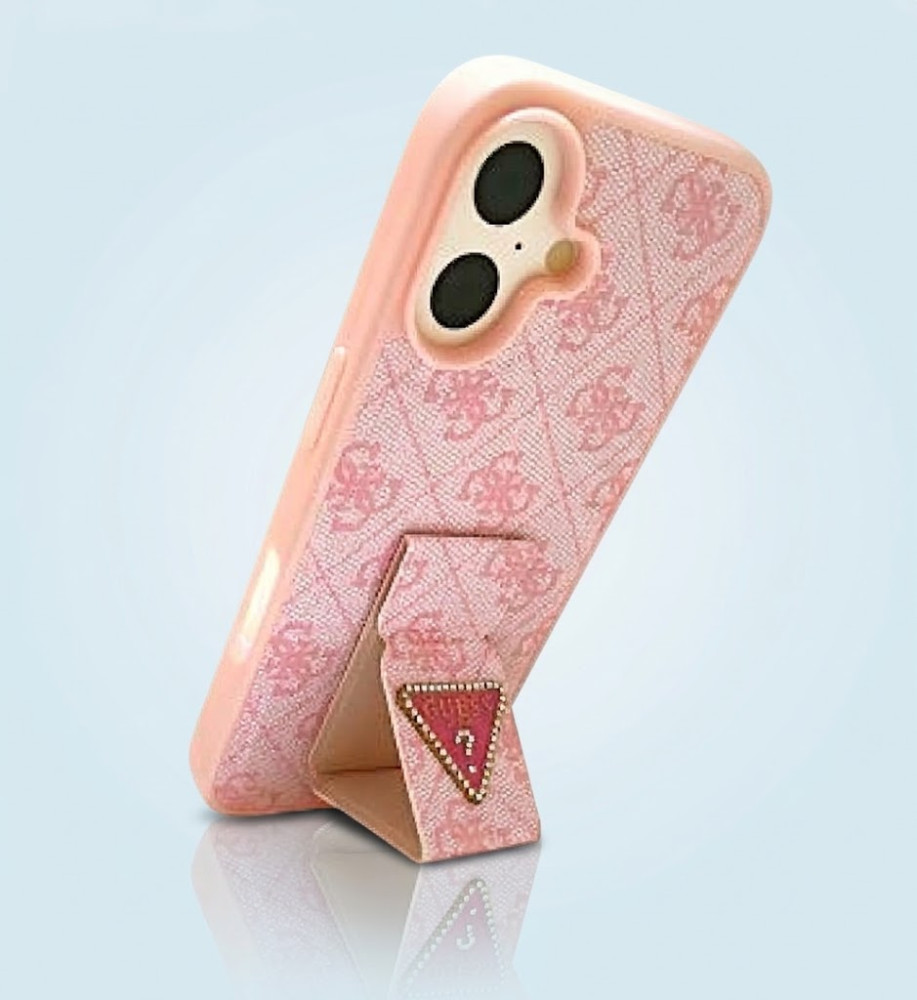  Guess Protective Case with a Luxurious Touch, Elegance and Durability with a Smart Grip, Drop Protection, Stylish Raised Crystal Logo, Easy Installation and Non-Slip Surface for iPhone 16 