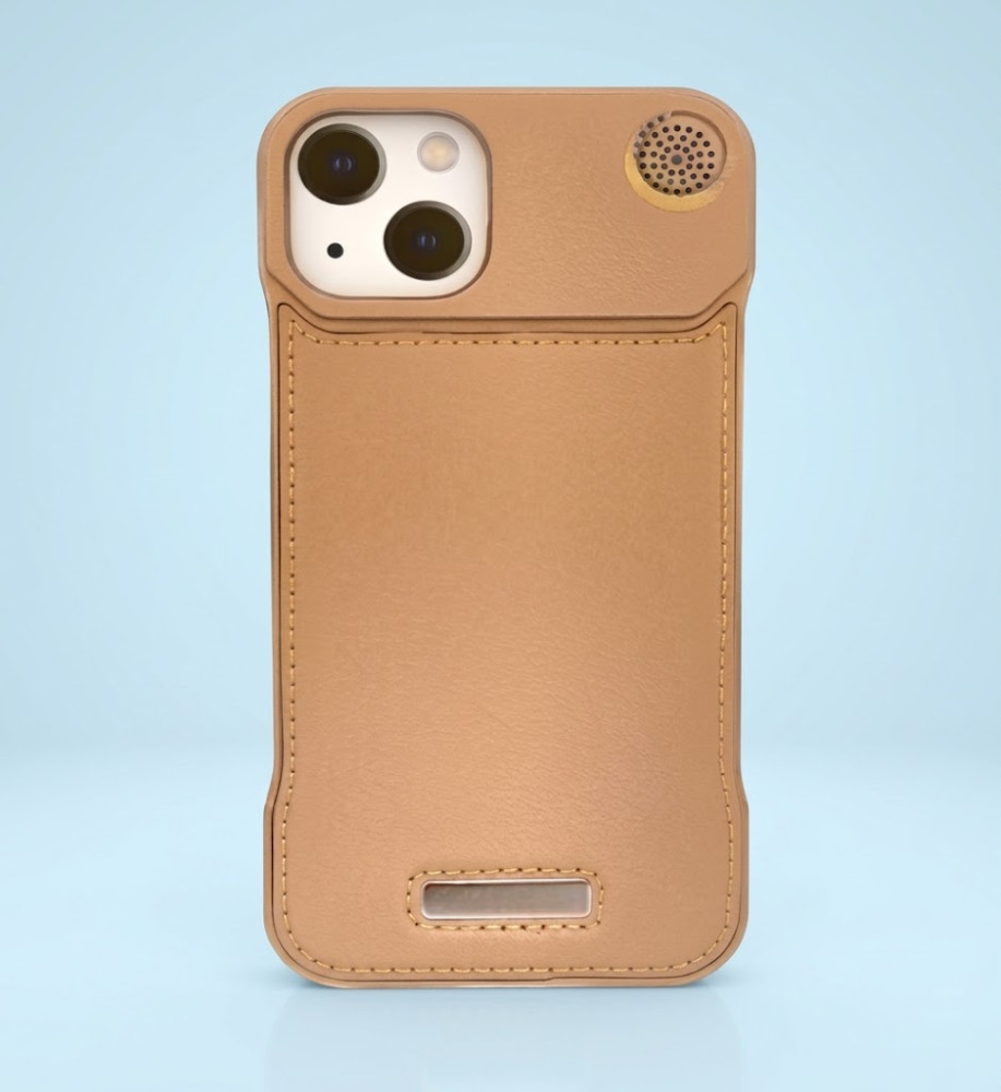  iPhone 13 Leather Texture Frameless Lightweight Case with Wireless Charging Support 