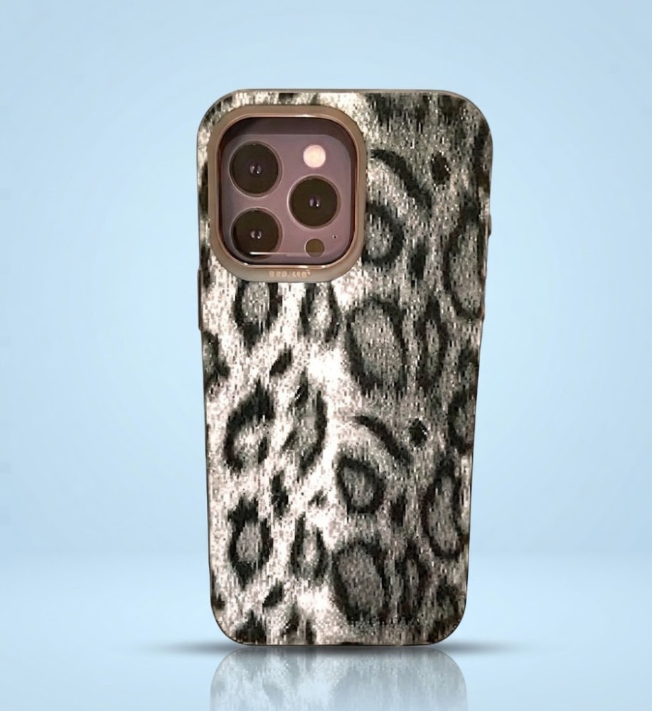 iPhone 16 Pro Shockproof Case with 3D Tiger Leather Design 