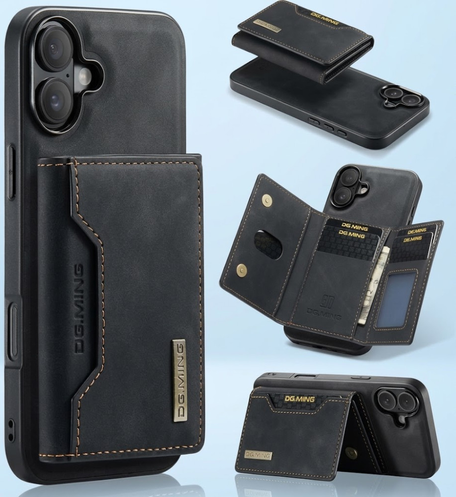  Fascination Wallet Case Compatible with iPhone 16 ,Premium Leather Phone Case Back Cover Magnetic Detachable 