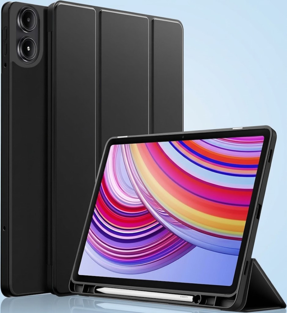  Xiaomi Redmi Pad Pro 12.1-Inch Smart Case with Pencil Holder & Tri-Fold Stand 