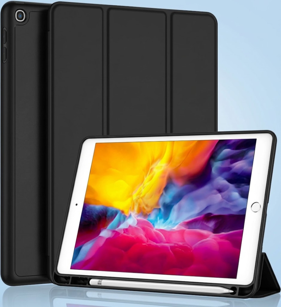  iPad 9.7-Inch Full Protection Case with Silicone Back & Pencil Holder 