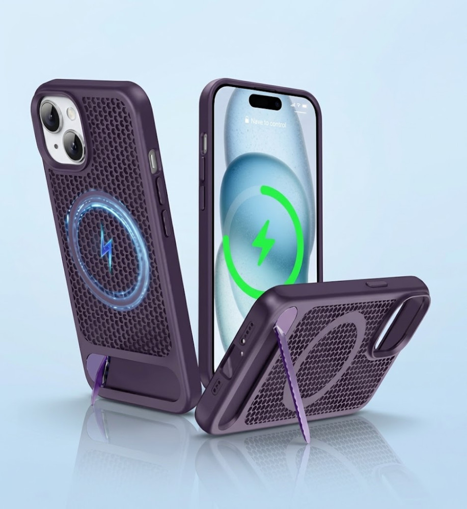  Case Compatible with iPhone 16  Case Acrylic Slim Shockproof  Phone Cover (Purple) 