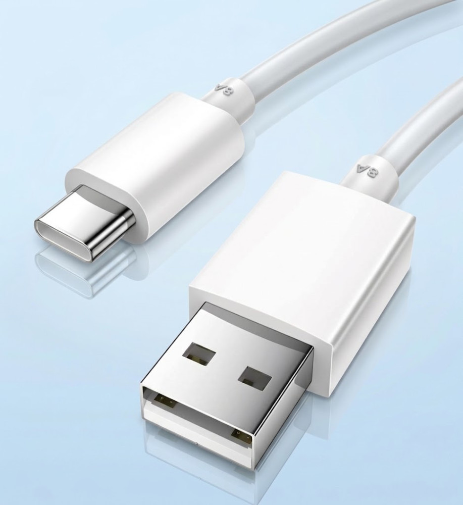  USB-A to USB-C 8A Charging Cable with SUPERVOOC Fast Charging Support Compatible with OPPO 
