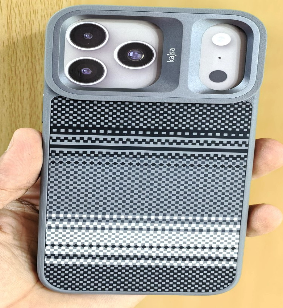  Kajsa iPhone 18 Pro Max case: a chic, MagSafe-compatible design featuring a raised metal frame to protect the device and camera. 
