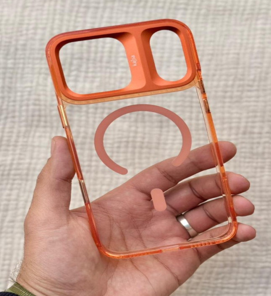  Kajsa iPhone 18 Pro Max case featuring full camera coverage and raised edges for superior shock protection. 