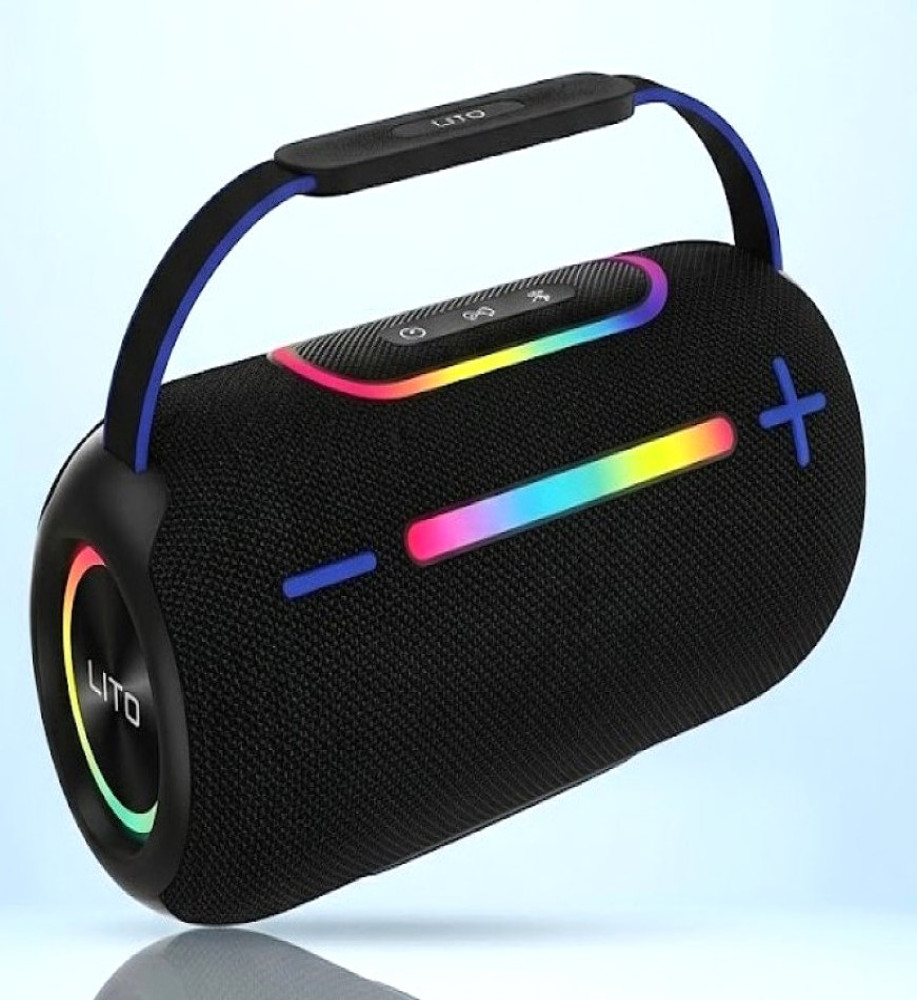  LITO LS13 30W Portable Outdoor Bluetooth Speaker with 4000mAh Battery & RGB Lighting 