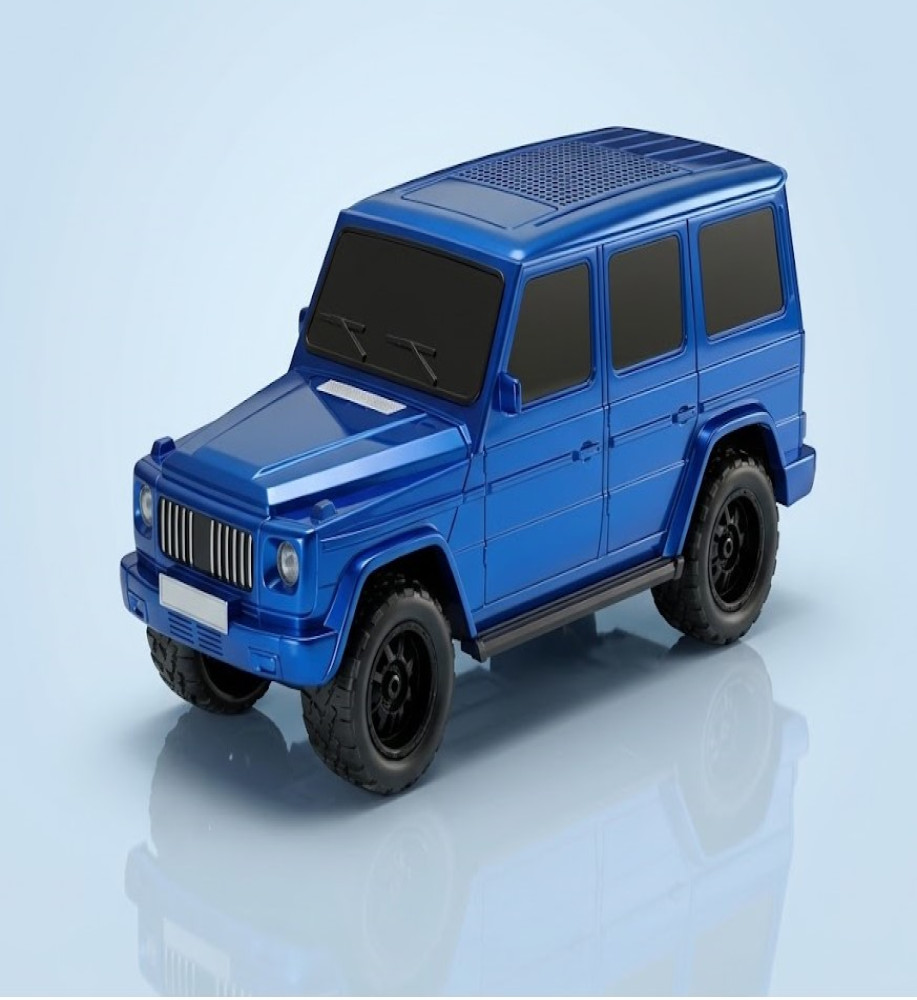  *Portable Wireless Speaker in the Shape of an SUV Model WS-591 8W with FM Radio, TF Card, USB Port, and Built-in Battery* 