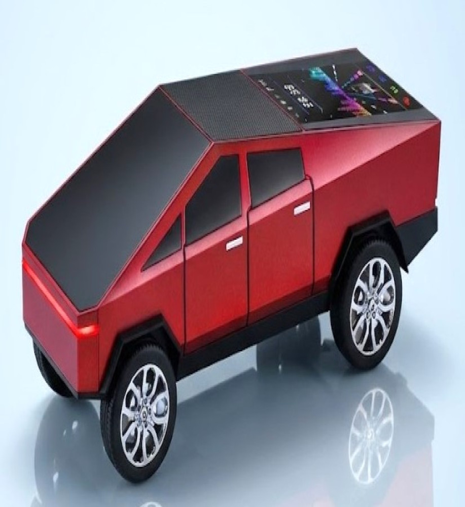  *Classic Pickup Truck Model Bluetooth Wireless Speaker with Large Colorful LED Screen and 2400mAh Battery, 15W Power, TWS Support and FM Radio (Model WS-580)* 
