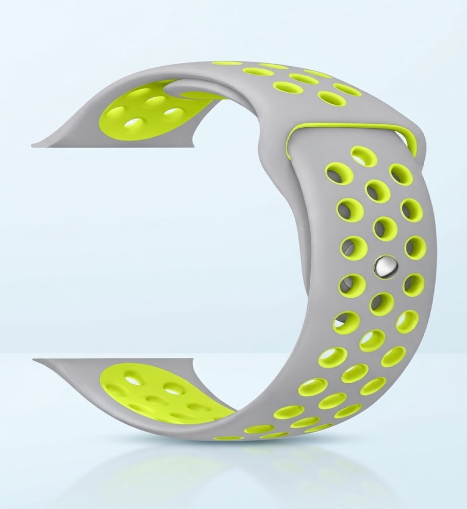 Breathable Holes Sport Silicone Band for Apple Watch 